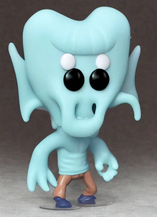 funko pop figure of [ handsome ] squidward, chiseled Stable Diffusion