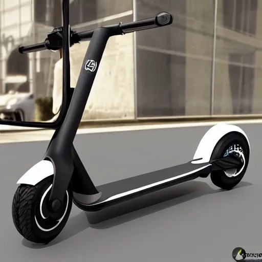 electric scooter, futuristic, techno, cyberpunk, Stable Diffusion
