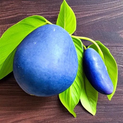 a blue mango Stable Diffusion