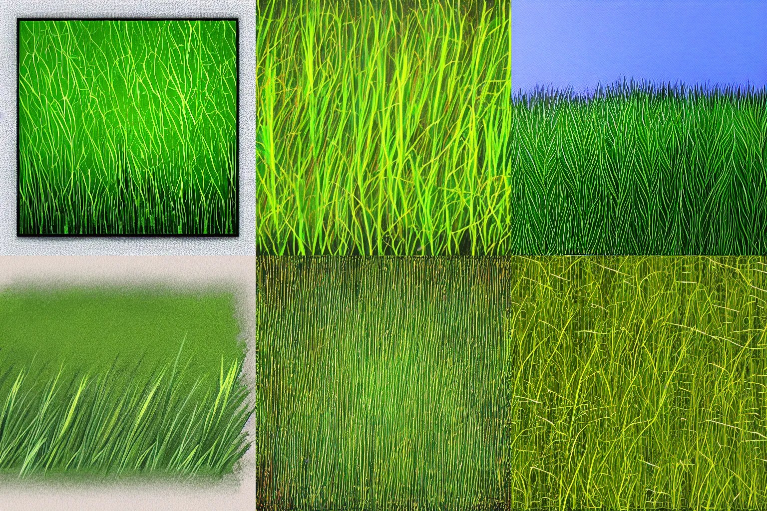 painting of grass texture, video game asset Stable Diffusion OpenArt