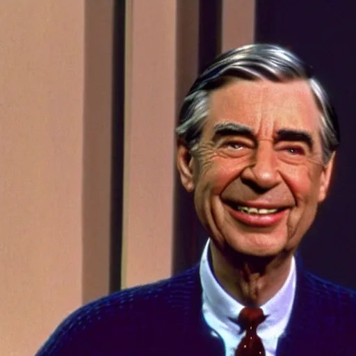 Mister Rogers weeping in the corner of a 1960s Stable Diffusion OpenArt