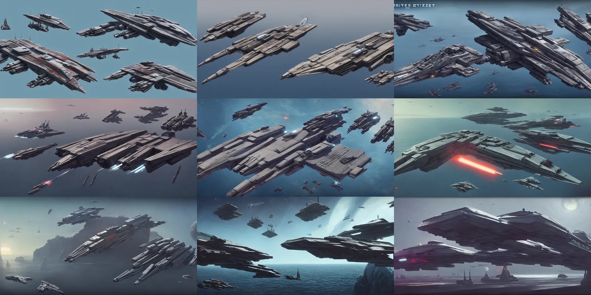 star citizen ship, starship, fleet, freighter, big Stable Diffusion