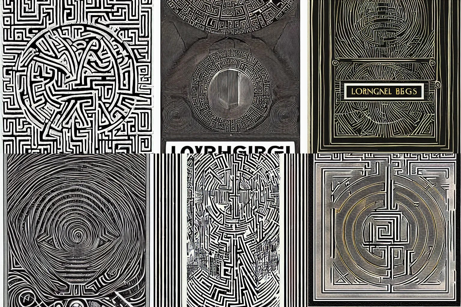labyrinth design, Luis book cover Stable Diffusion OpenArt