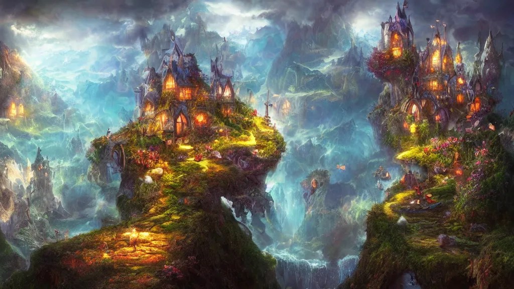 the fairy kingdom, fantasy artwork, award winning, Stable Diffusion