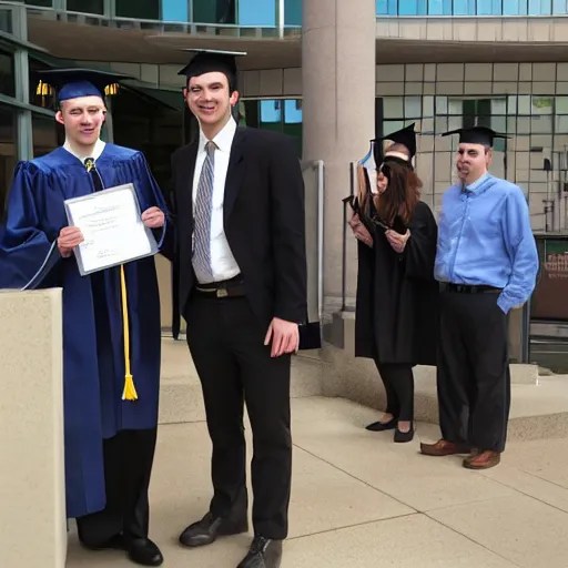 nathan fielder graduating from one of canada's top Stable Diffusion