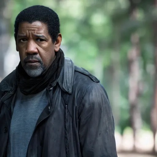 Denzel Washington in walking dead telltale, movie Stable Diffusion