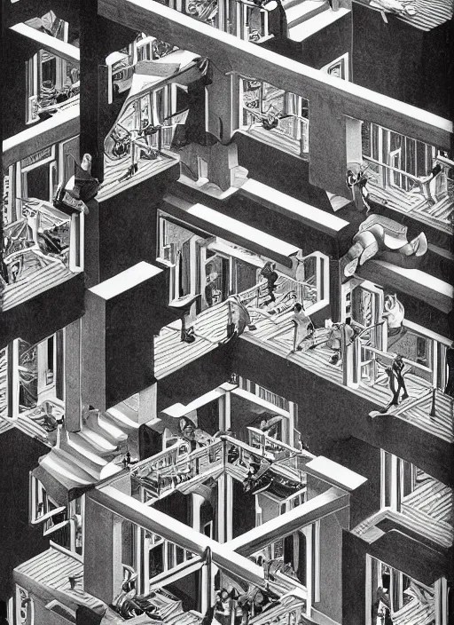 mc escher art Stable Diffusion