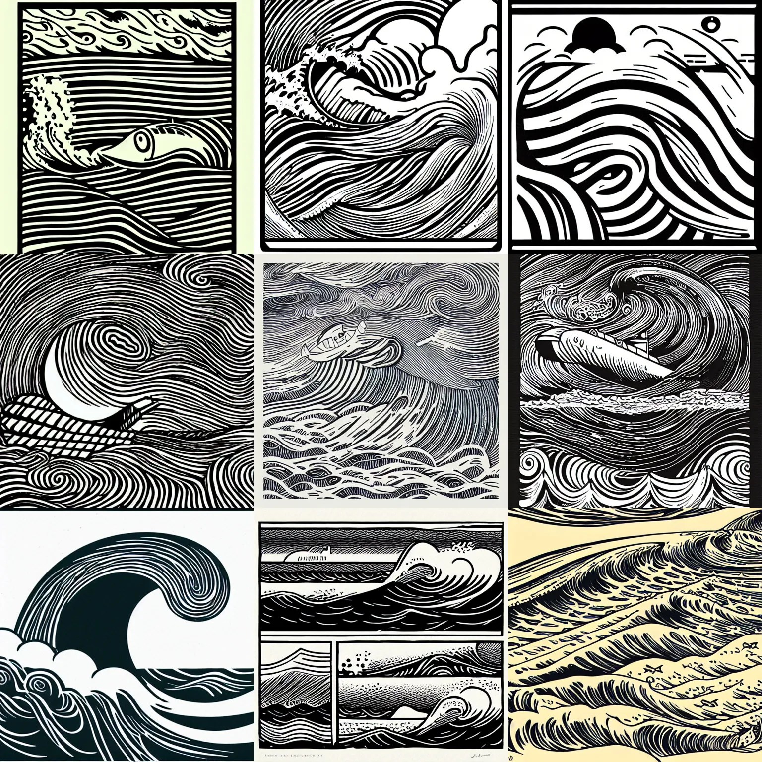 submarines, waves by mcbess Stable Diffusion OpenArt