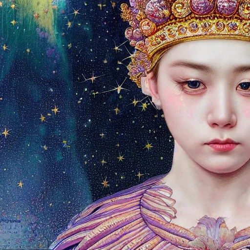 queen empress girl, crown sparkles milky way Stable Diffusion OpenArt
