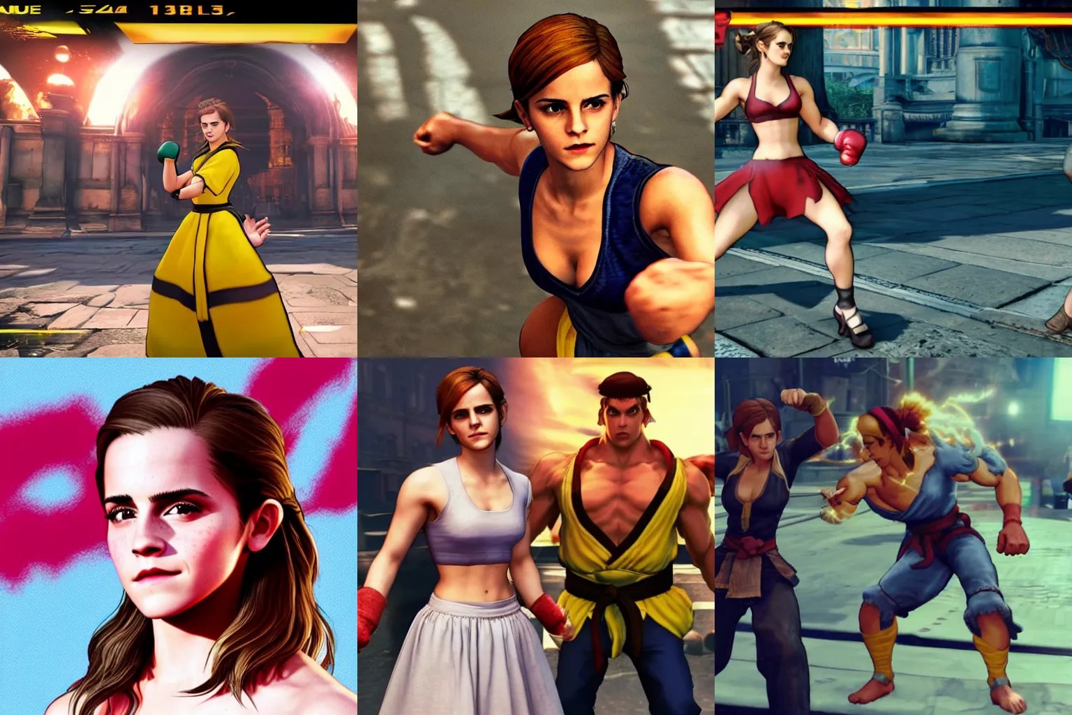 emma watson in street fighter v Stable Diffusion OpenArt