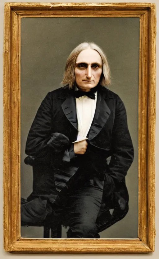 a colour photograph of franz liszt ( 1 8 1 1 1 8 8 6 Stable Diffusion