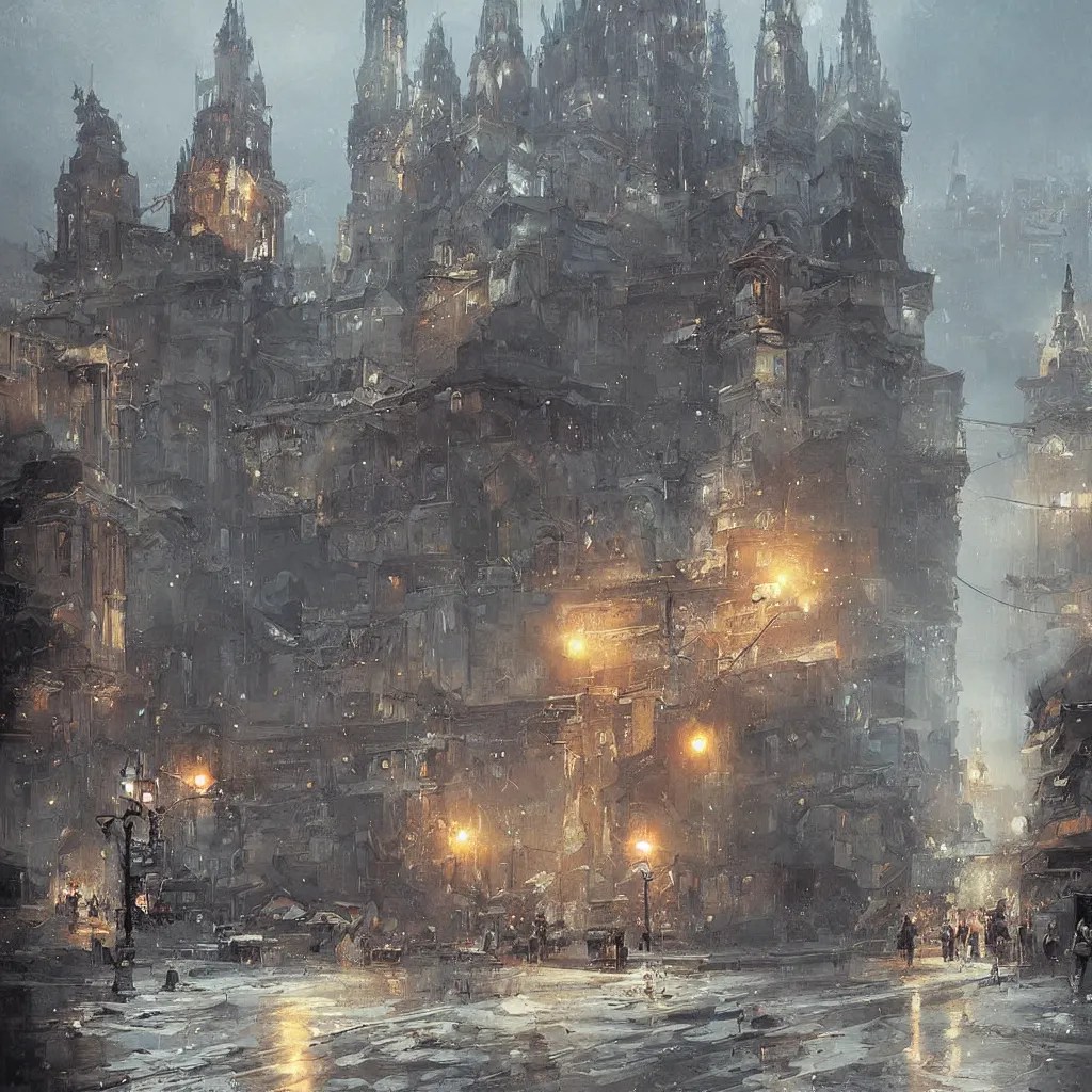 Digital art of Kyiv, high quality artwork by Greg Stable Diffusion