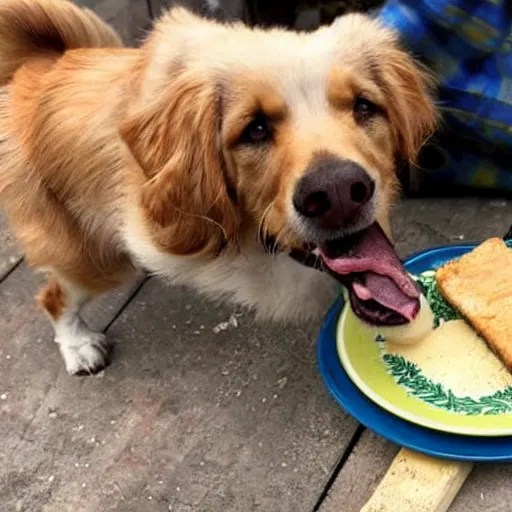 dog eating bread Stable Diffusion OpenArt