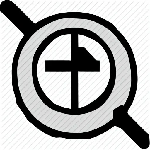 magnifying glass icon, black and white only Stable Diffusion OpenArt