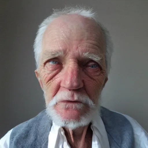 a very ugly blue eyed old man Stable Diffusion