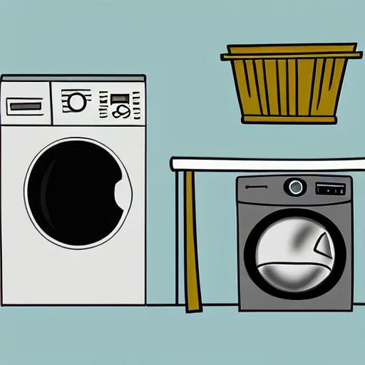 a washing machine is angry because it has a fat cat Stable Diffusion