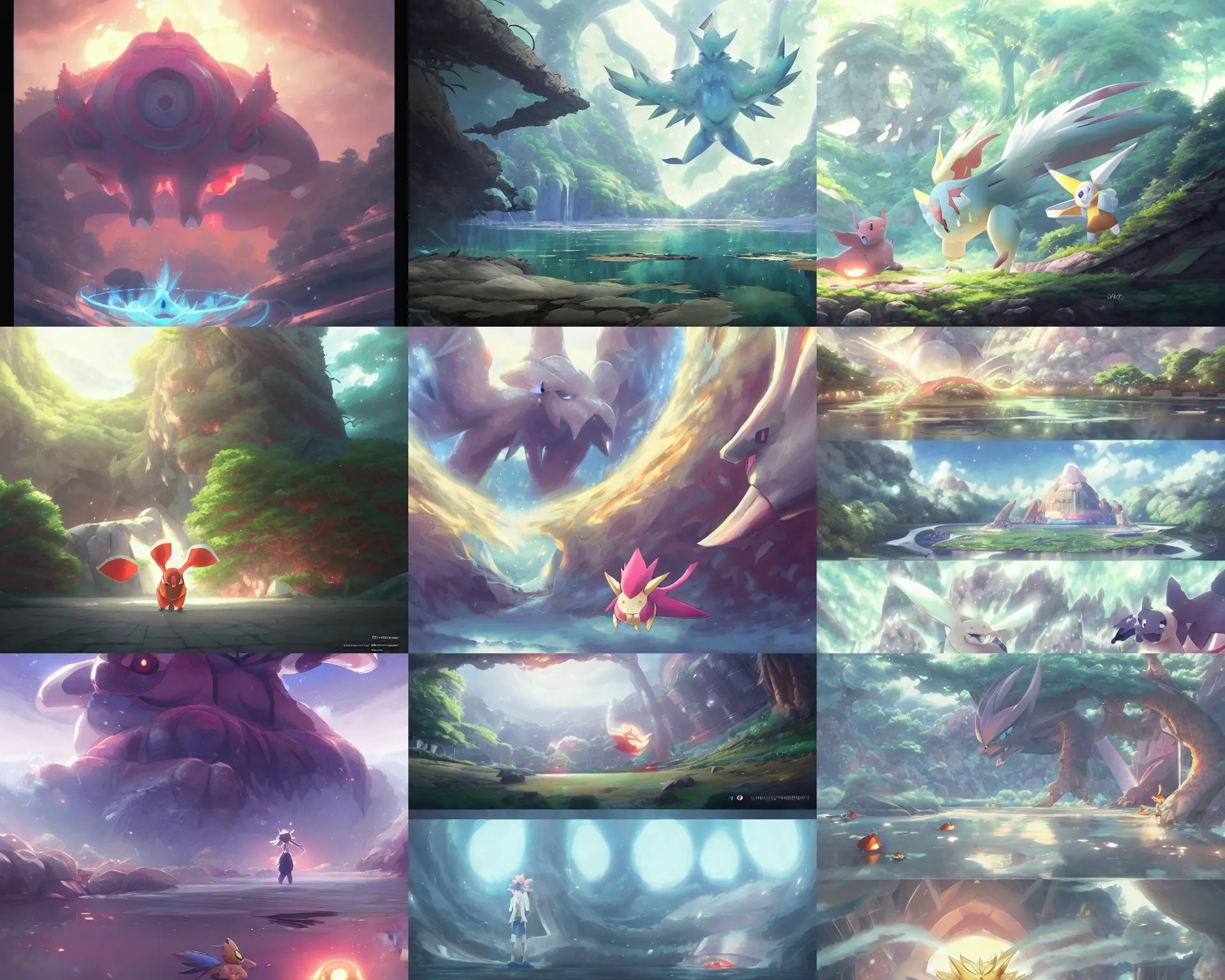 pokemon final gym, magnificent, close up, details, Stable Diffusion