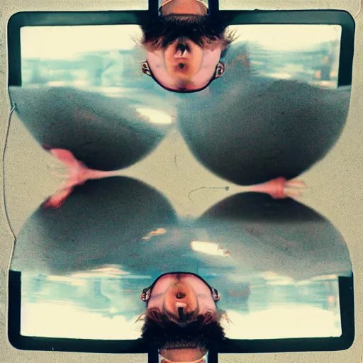 flipped upside directional down picture Stable Diffusion