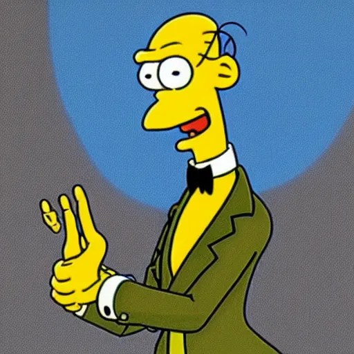 mr. burns from the simpsons saying “ excellent ”, Stable Diffusion