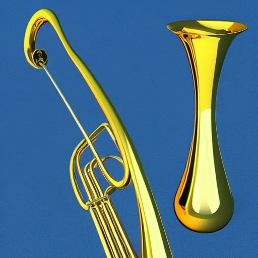 3D Model Trombone Trombone Trombone Trombone High Stable Diffusion