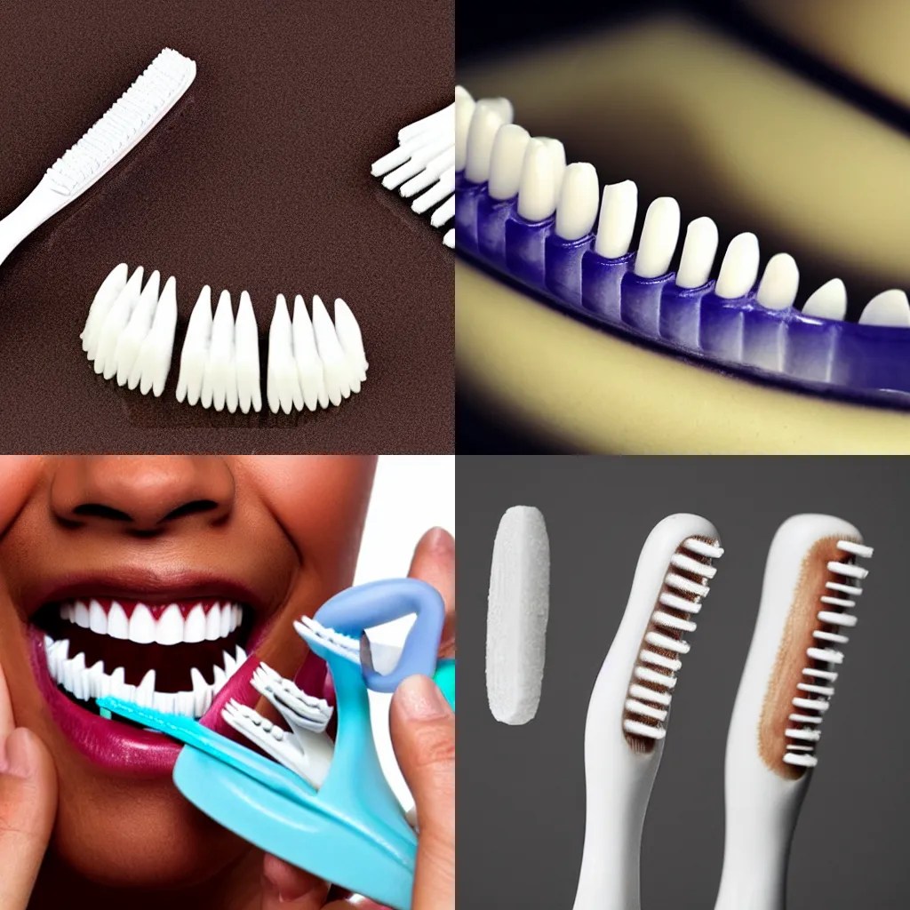 a toothbrush made of teeth Stable Diffusion OpenArt