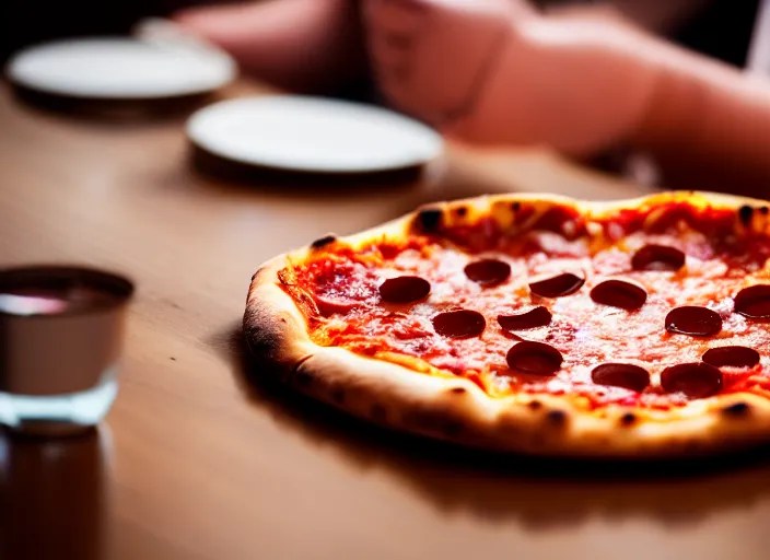 photo of a very fat cat eating pizza. nikon d 8 5 0 5 Stable Diffusion