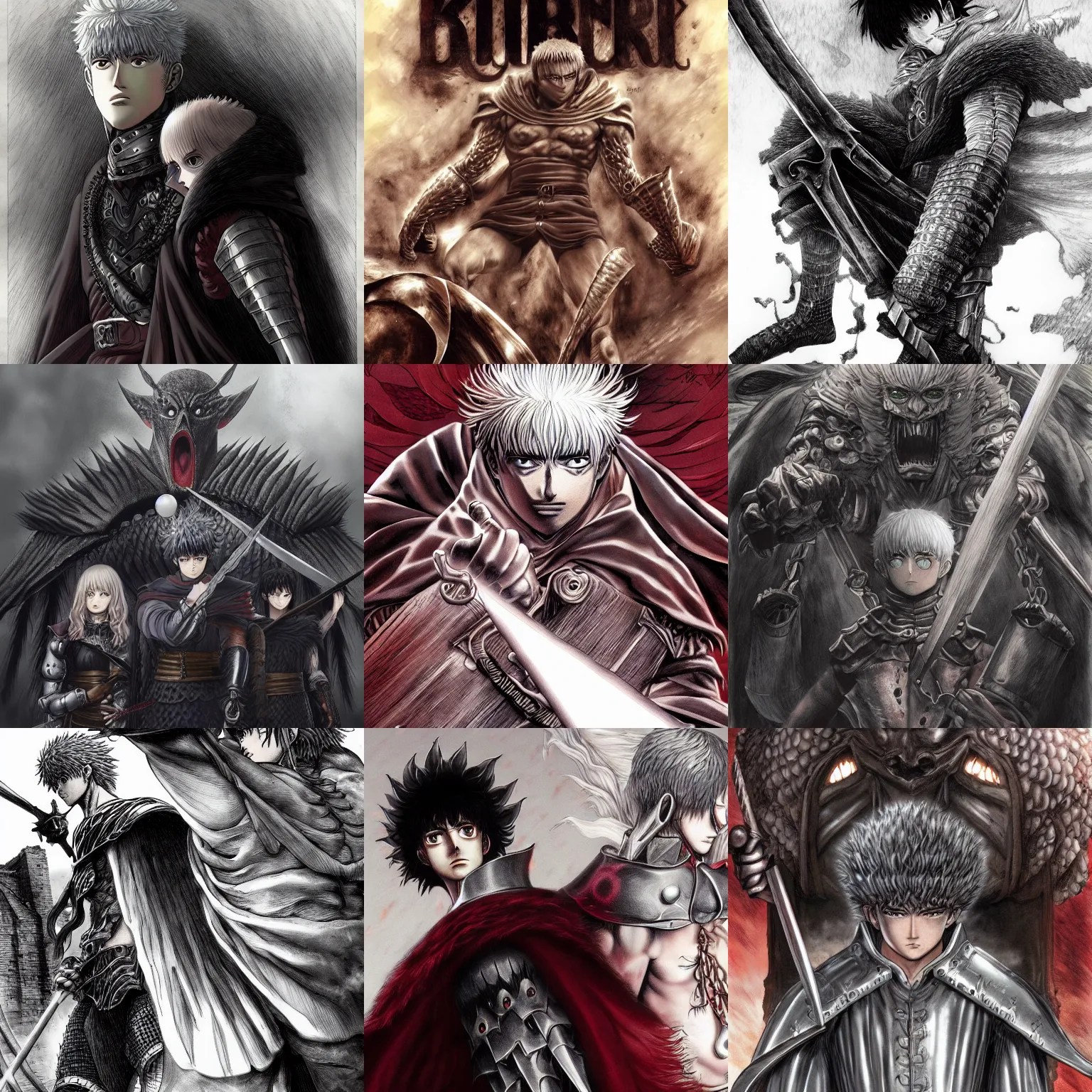 berserk manga ending by kentaro miura, artstation, Stable Diffusion