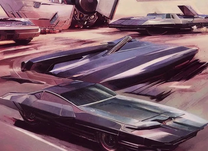 knight rider kitt, car concept art, sci fi Stable Diffusion OpenArt