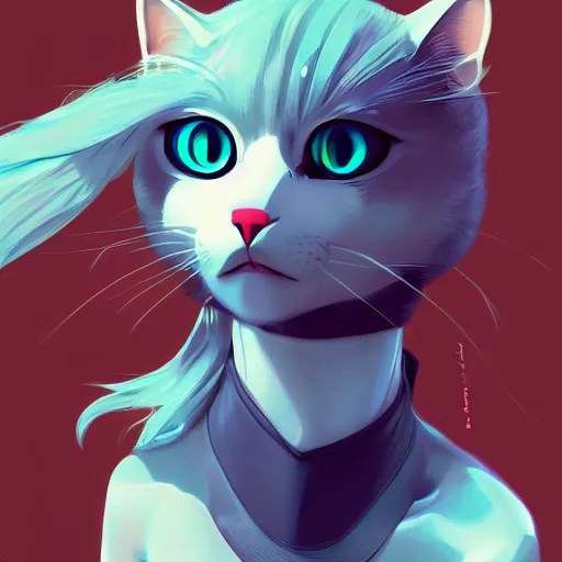 metallic cat, 4k, HQ, official media, anime key Stable Diffusion