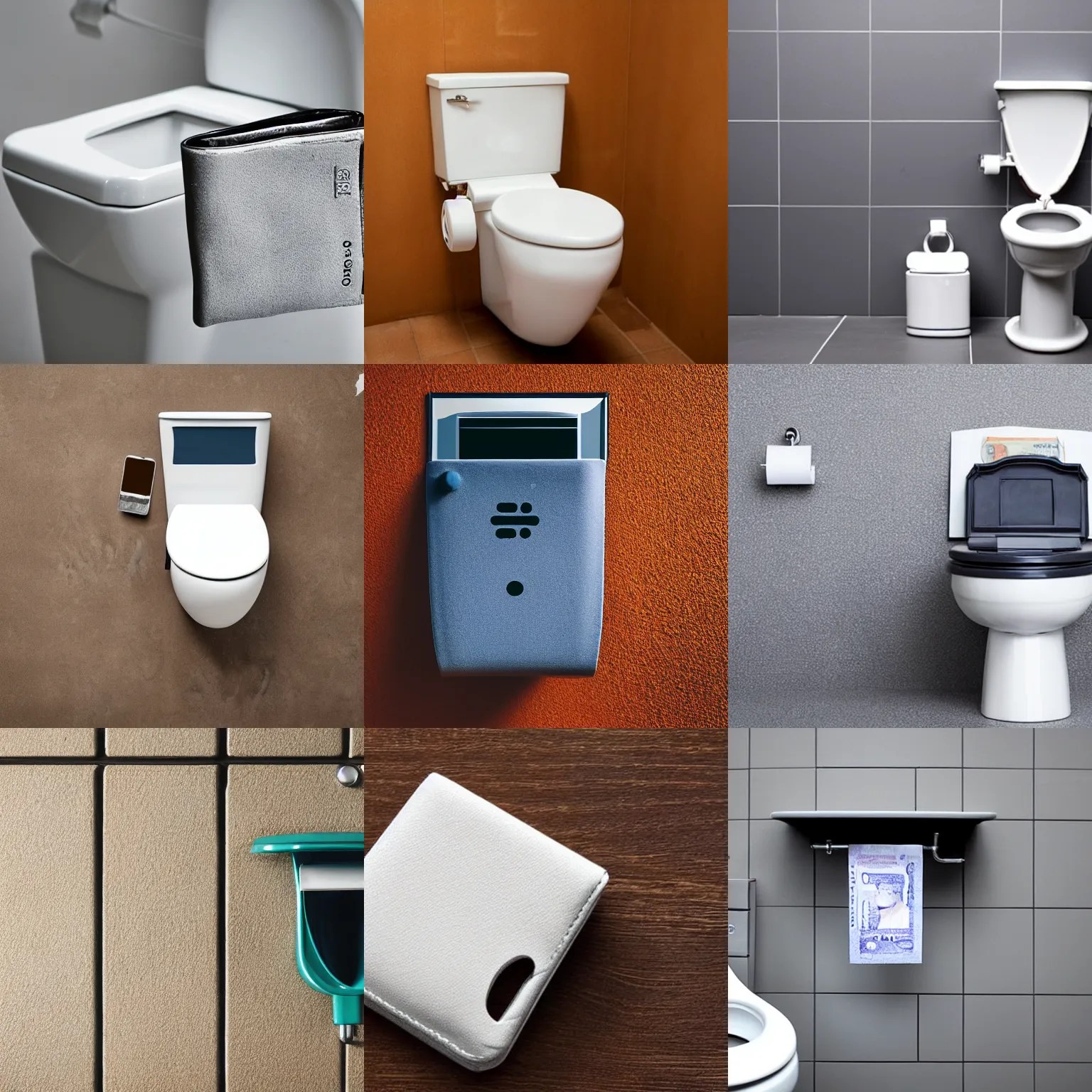 toilet and its wallet Stable Diffusion OpenArt