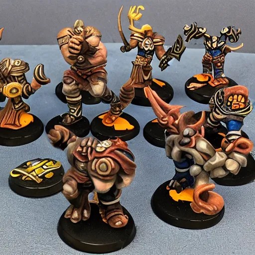 norse team from blood bowl board game Stable Diffusion