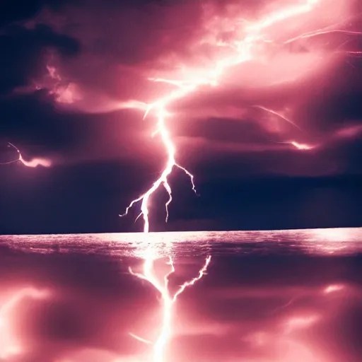 photo of a lightning bolt, underwater, cinematic Stable Diffusion