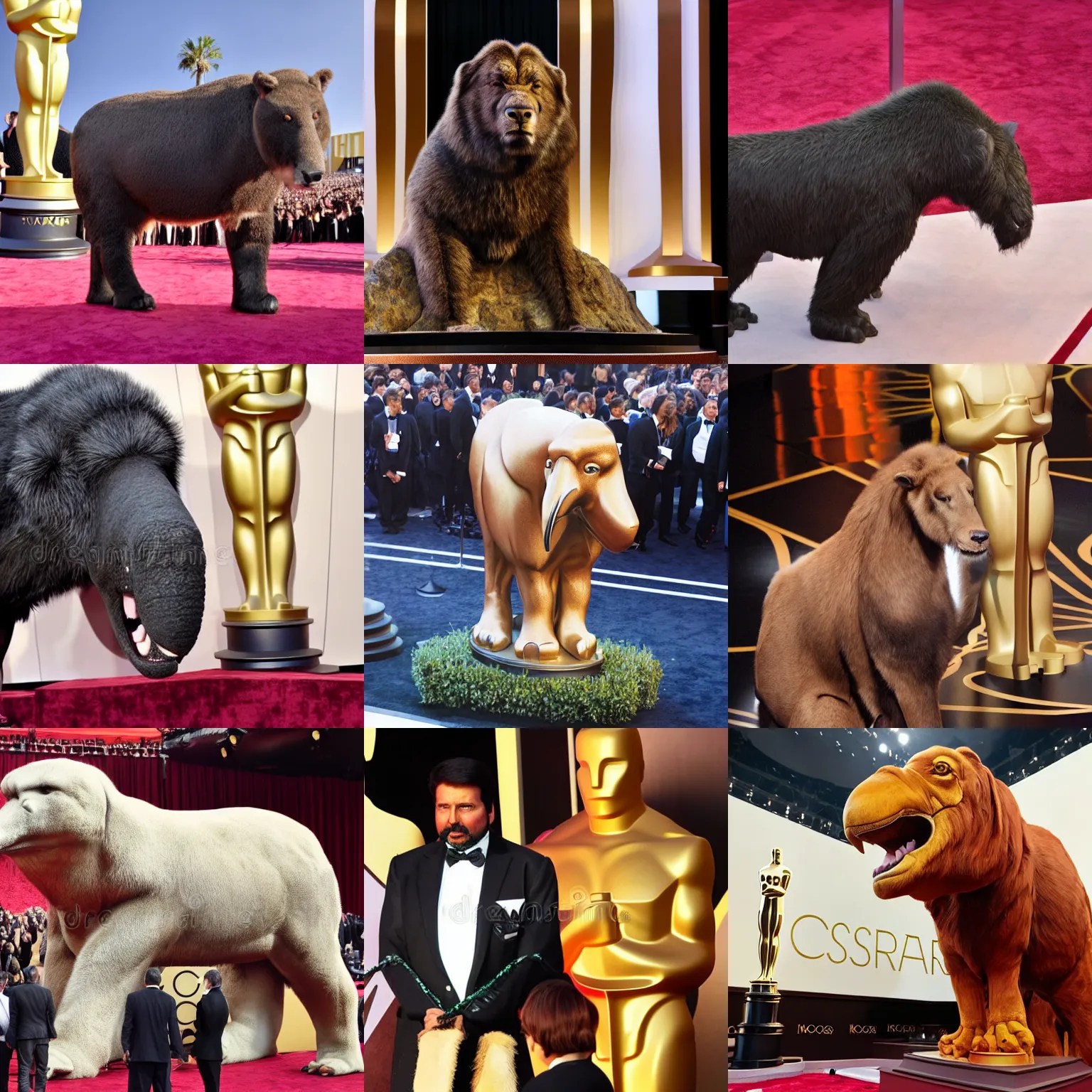 giant very realistic tardigrade at the oscars Stable Diffusion OpenArt