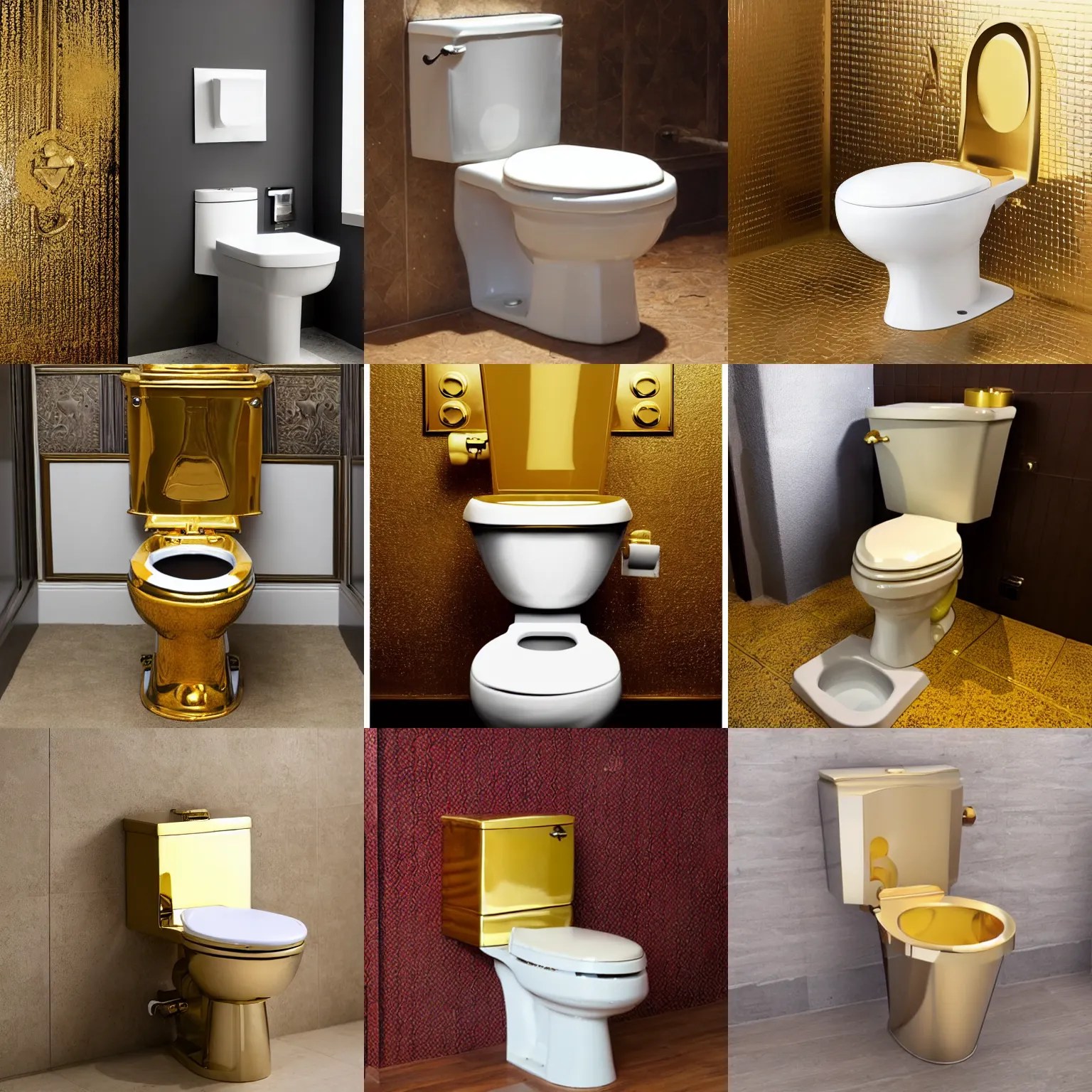 golden toilet Stable Diffusion OpenArt