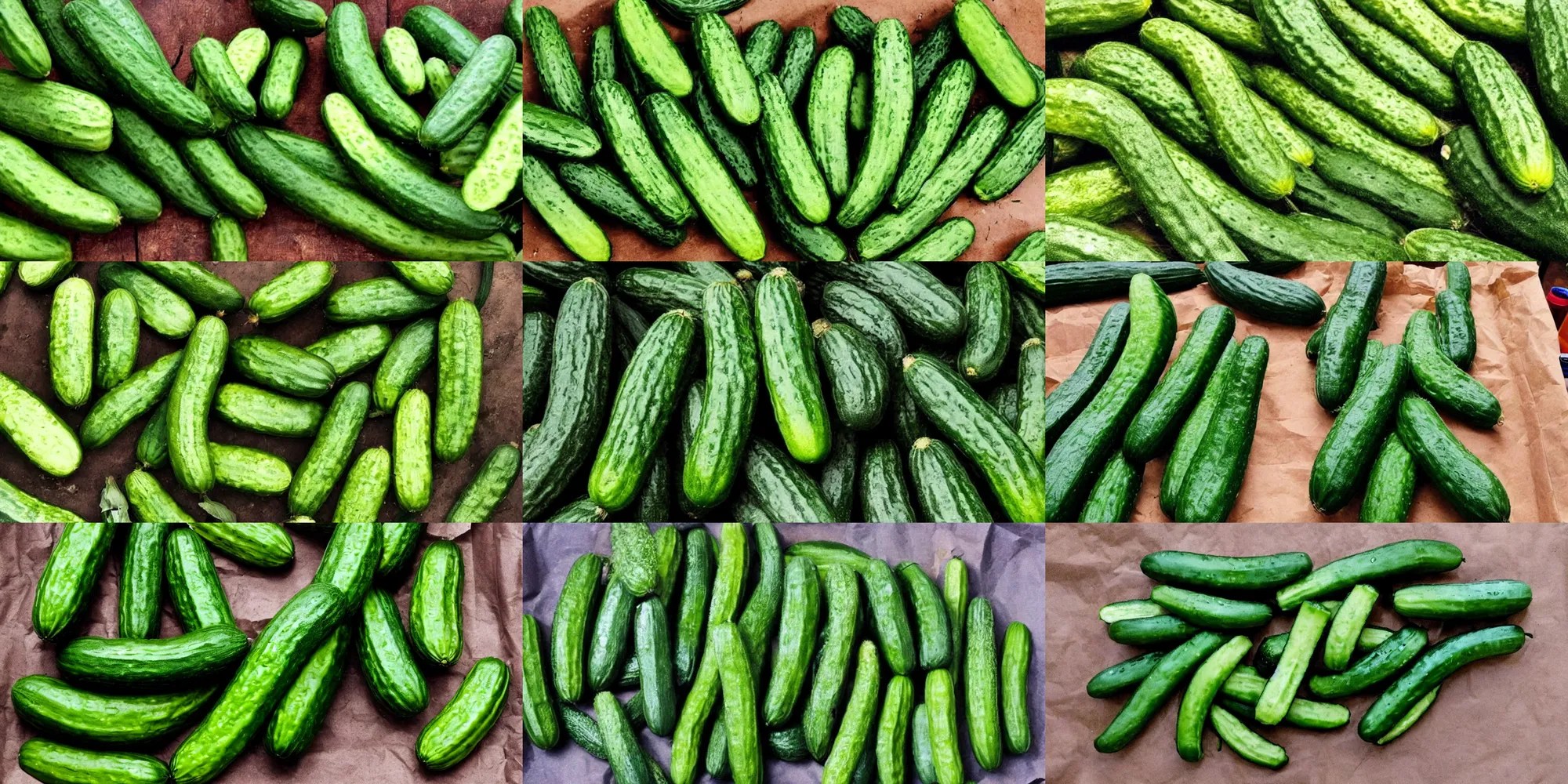 a batch of cucumbers with the face of benedict Stable Diffusion OpenArt