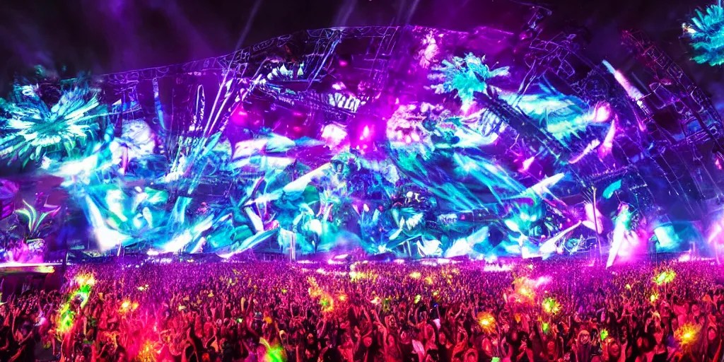 the main stage at electric daisy carnival in the year Stable