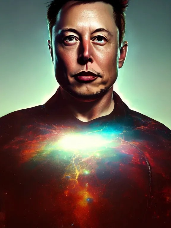portrait art of elon musk 8 k ultra realistic, lens Stable Diffusion