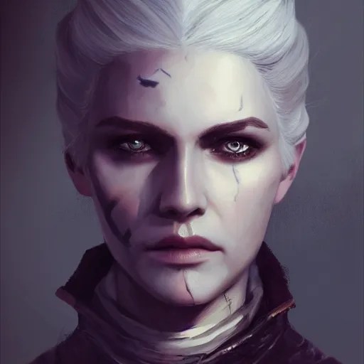 portrait painting iris von everec, the witcher, Stable Diffusion