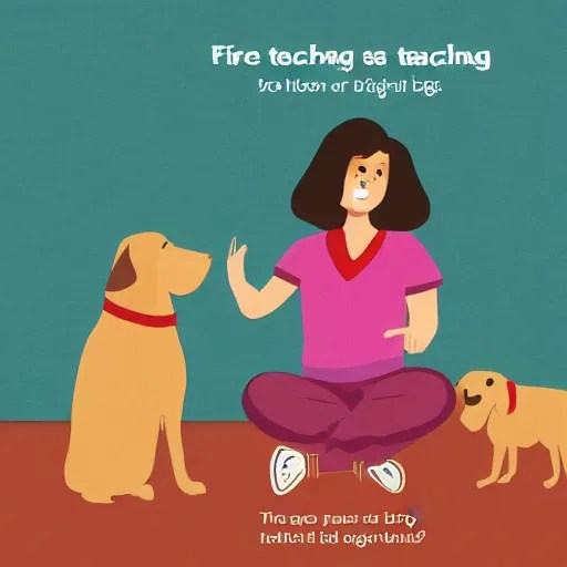 page from a textbook about teaching dogs sign language Stable