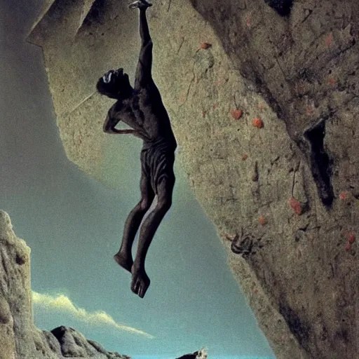 high definition shot of a boulderer jumping Stable Diffusion OpenArt