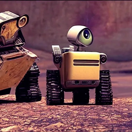 WALLE reuniting with Eve Stable Diffusion OpenArt