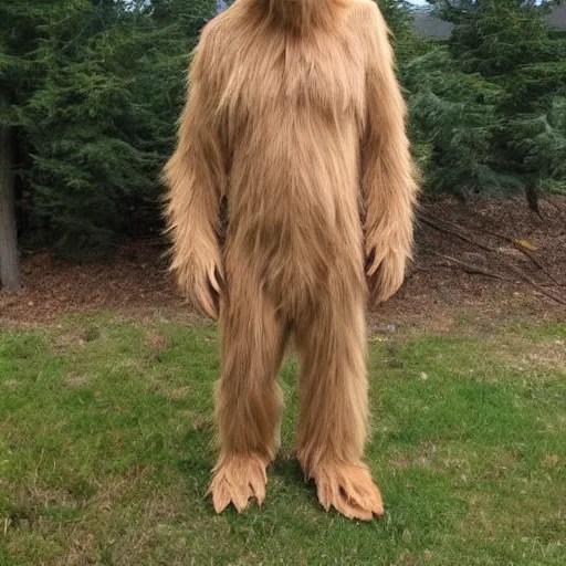 sasquatch costume, craigslist photo Stable Diffusion