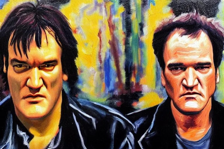 Quentin tarantino, oil painting Stable Diffusion OpenArt