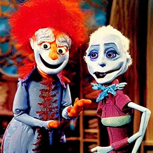 snow miser and heat miser from Rankin bass the year Stable Diffusion