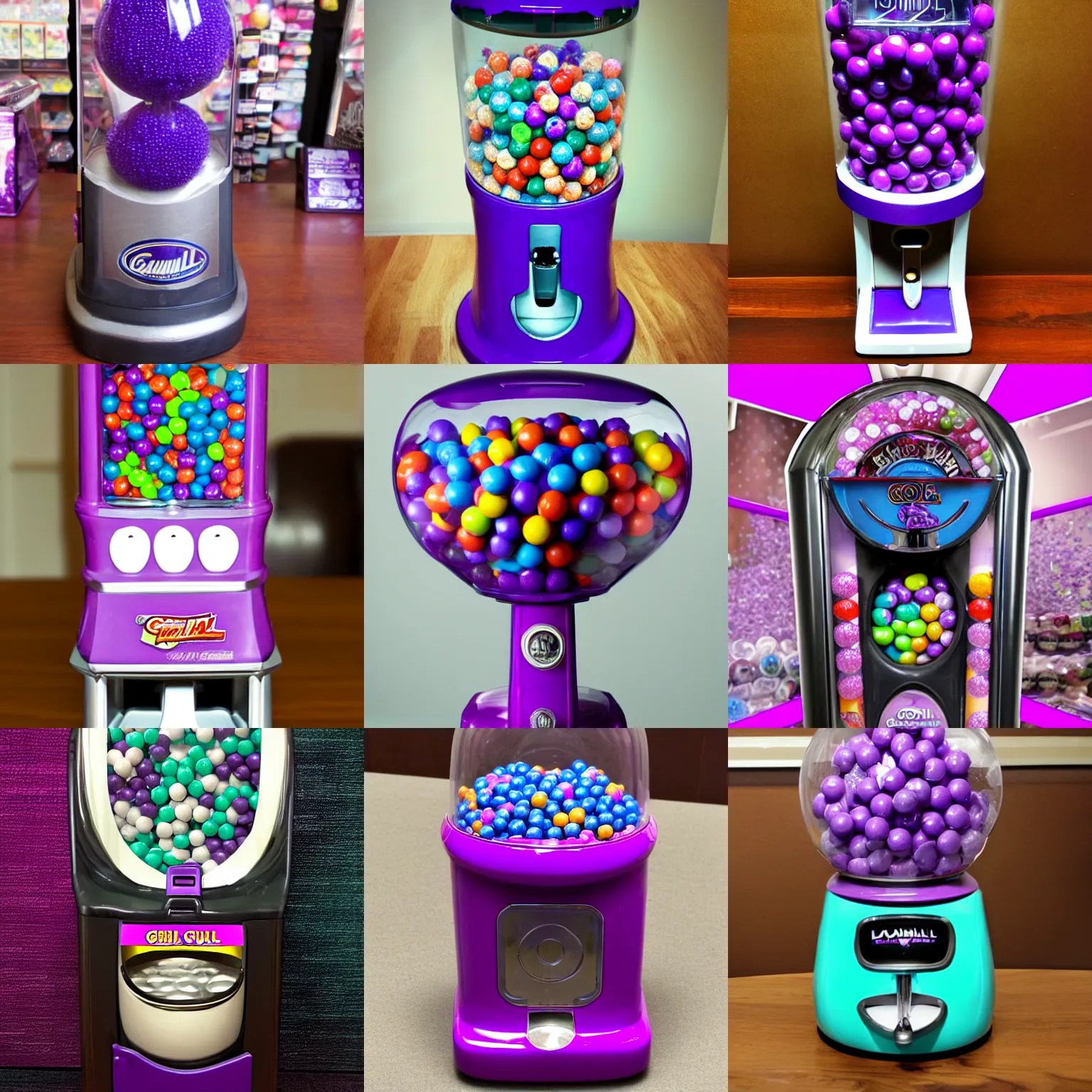 gumball machine full of purple candy Stable Diffusion OpenArt