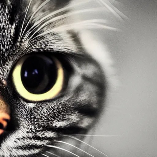 a cat with tears in his eyes, sad, award wining Stable Diffusion