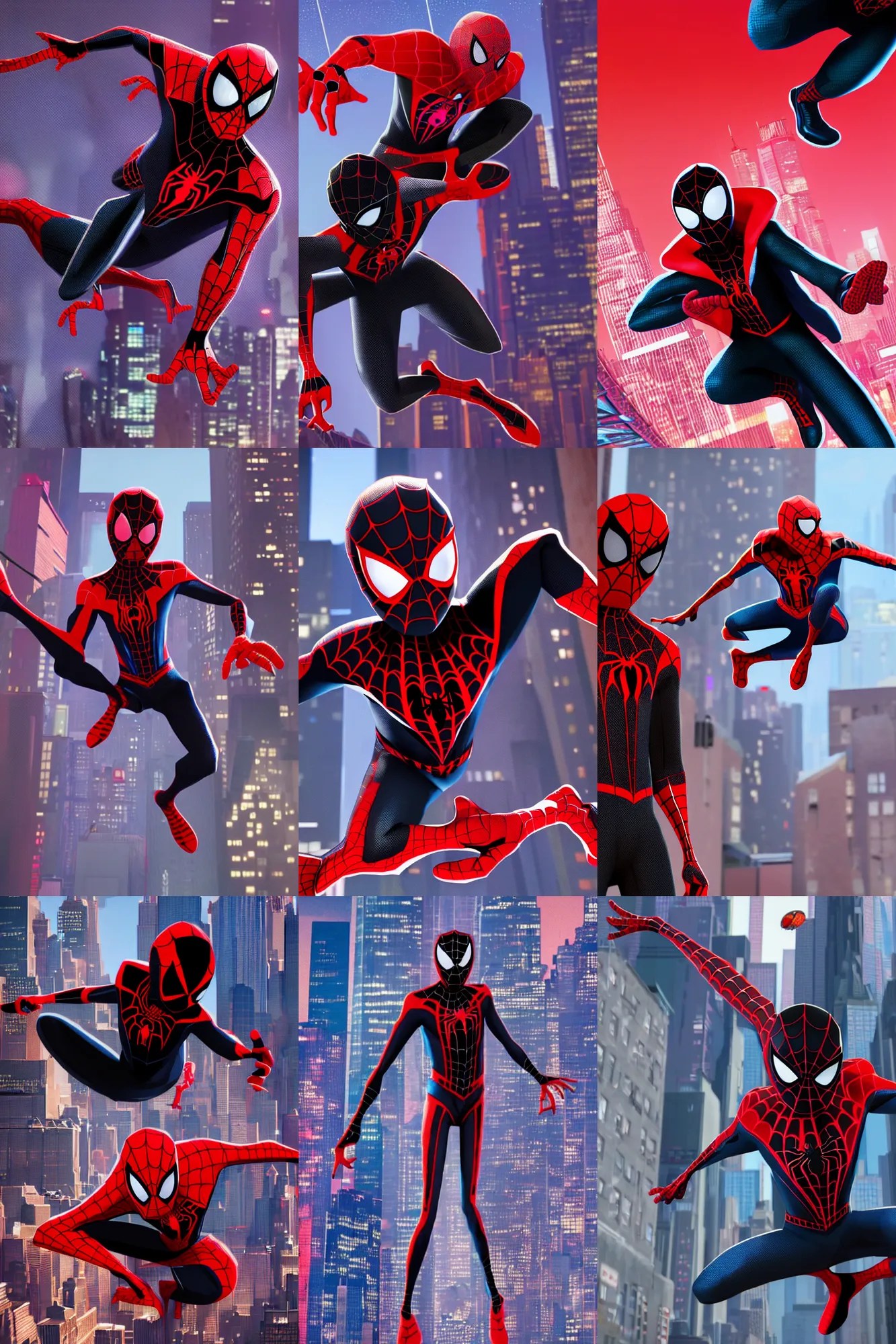 character portrait of miles morales spider man from Stable Diffusion