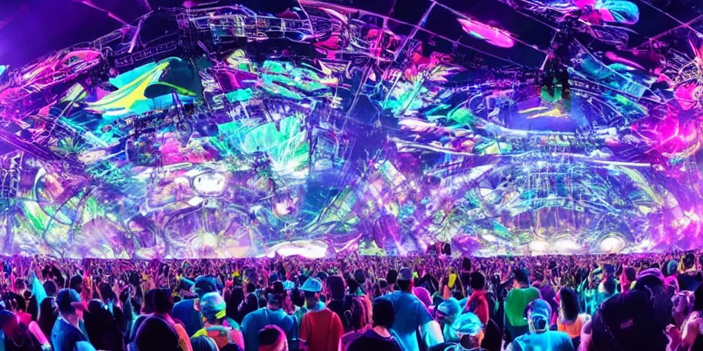 the main stage at electric daisy carnival in the year Stable
