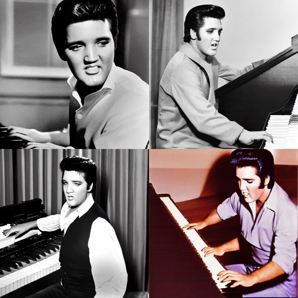 Elvis Presley on the cover of Time Magazine Stable Diffusion