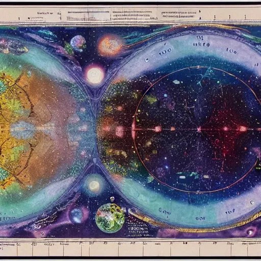 cosmos map of the universe, galactic Stable Diffusion OpenArt